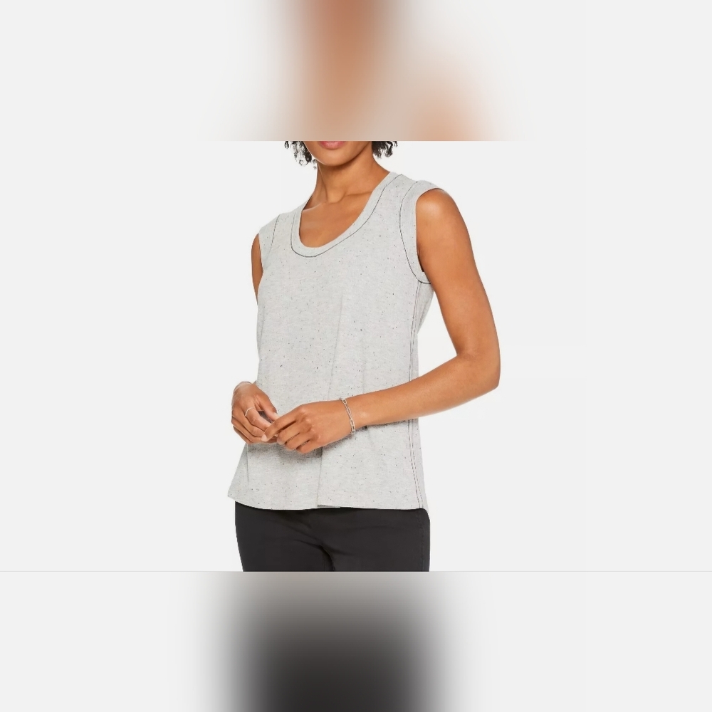 NWT Nic+ Zoe speckled knit cardigan and sleeveless scoop set - Picture 14 of 16